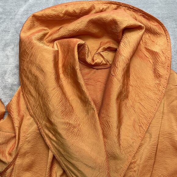 Mycra Pac One Donatella Raincoat Womens 2-M/L Pumpkin Shimmer Fall Lagenlook NWT - Picture 6 of 10